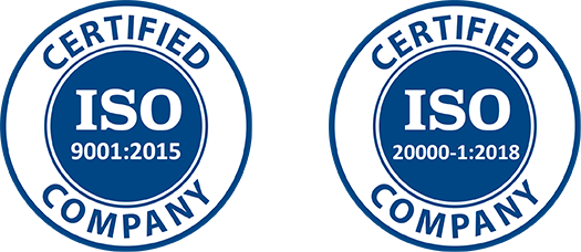 Certified ISO Company seals